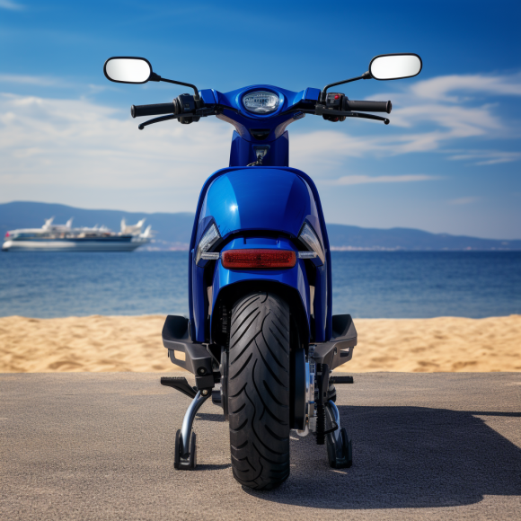 alexandrab0575_A_modern_electric_scooter_in_royal_blue_color_st_935eadbb-4775-4207-b98e-b028bf3cc720